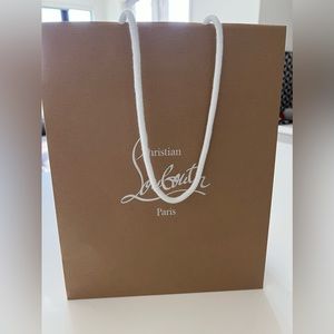 Authentic Christian Louboutin shopping bag 25”w x 30.5”h Perfect condition